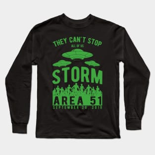 Storm Area 51 - They Can't Stop All Of Us - UFO Design Long Sleeve T-Shirt